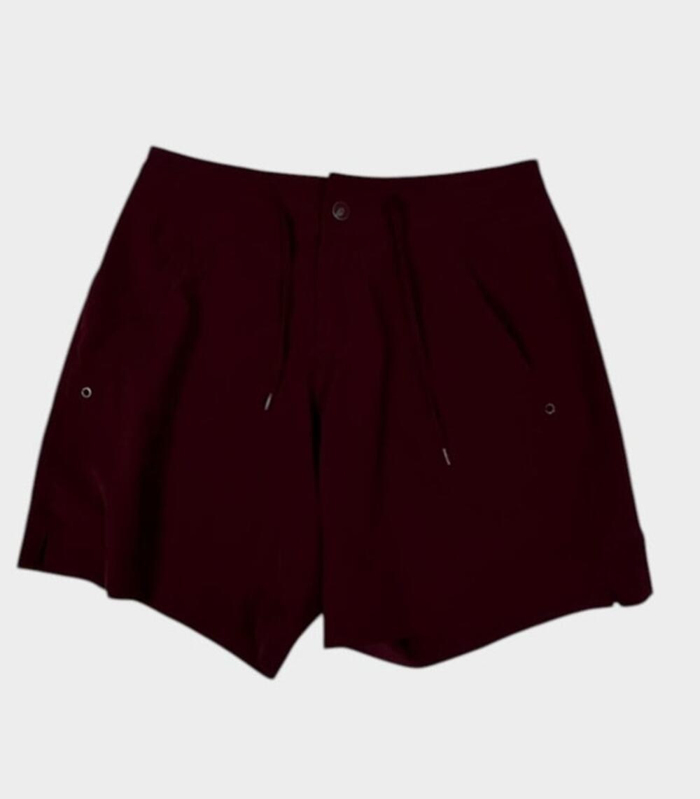 Athletic Works Womens Small 4-6 Shorts Burgundy Red